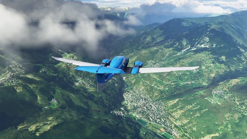 Ein Screenshot vom Spiel Microsoft Flight Simulator
